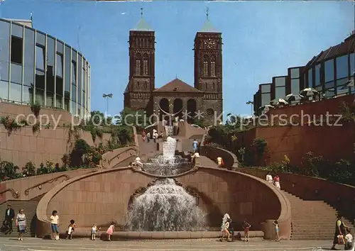 Pirmasens Brunnenanlage an der Pirminiuskirche Kat. Pirmasens