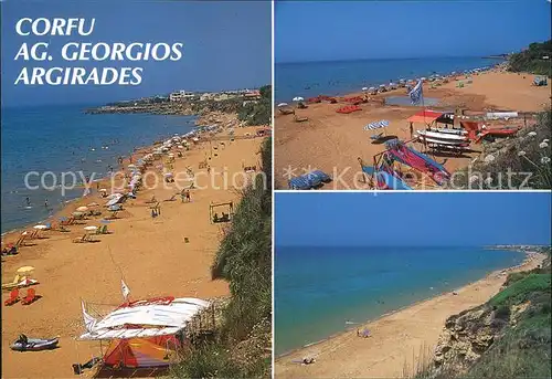 Agios Georgios Argirades Strand Kueste