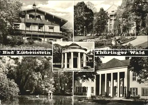 Bad Liebenstein Kurheim Feodora Elisabethpark Badehaus  Kat. Bad Liebenstein