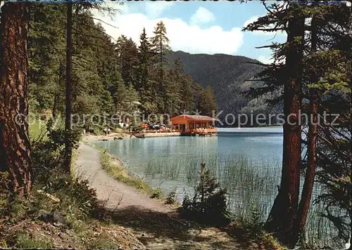 Weissensee Kaernten Gasthaus und Motorbootstation Ronacherfels / Weissensee /Oberkaernten