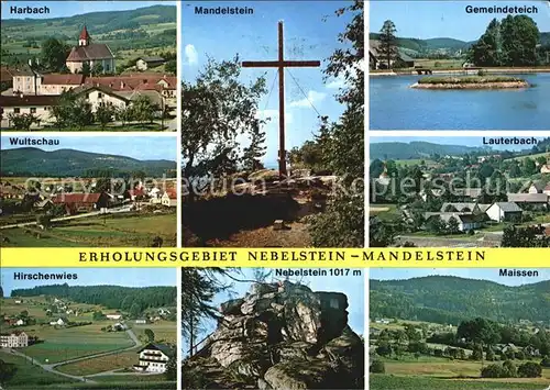 Moorbad Harbach Erholungsgebiet Nebelstein Mandelstein Gipfelkreuz / Moorbad Harbach /Waldviertel