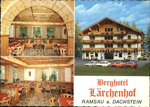 Ramsau Dachstein Steiermark Berghotel Laerchenhof Speiseraum Kat. Ramsau am Dachstein