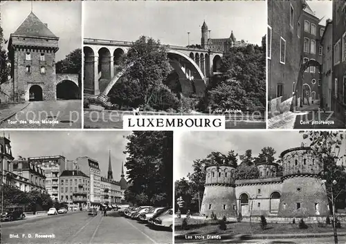 Luxemburg Luxembourg Pont Adolphe Coin pittoresque Les trois Giands Kat. Luxemburg