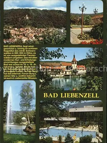Bad Liebenzell Fliegeraufnahme Freibad Kirchenpartie Kat. Bad Liebenzell