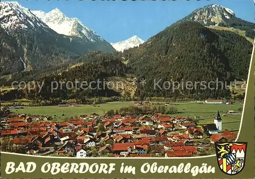 Bad Oberdorf Fliegeraufnahme mit Rotspitze Entschenkopf Horn Kat. Bad Hindelang