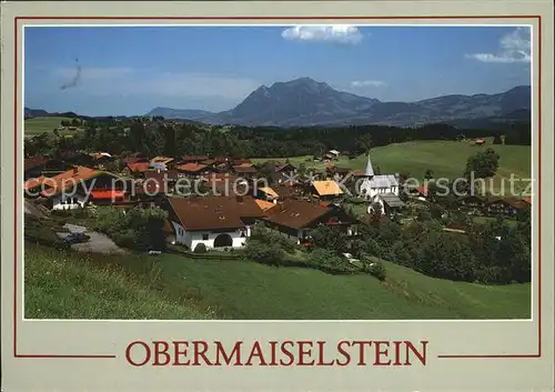 Obermaiselstein mit Gruenten Kat. Obermaiselstein