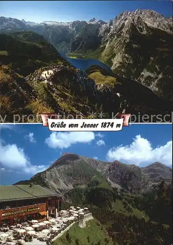 Jenner Berchtesgaden Fliegeraufnahme Berggaststaette Koenigsee Kat. Berchtesgaden