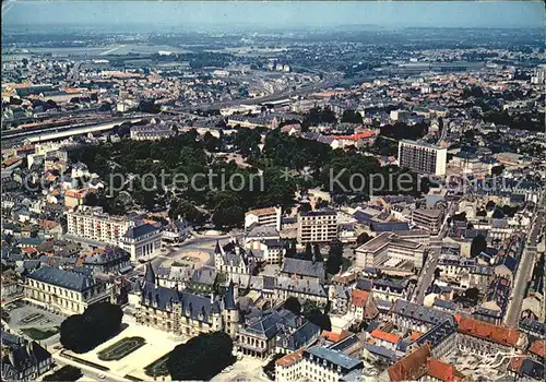 Nevers Nievre Fliegeraufnahme Palais Ducal et le Park Kat. Nevers