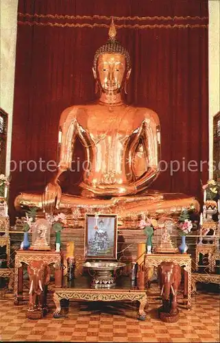 Bangkok Golden Buddha of Sukhotai Era at Wat Trimit Kat. Bangkok