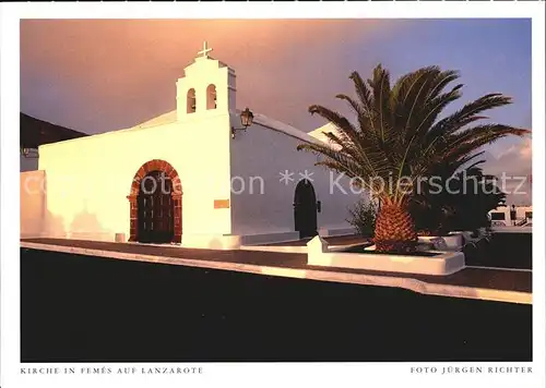 Lanzarote Kanarische Inseln Kirche in Femes