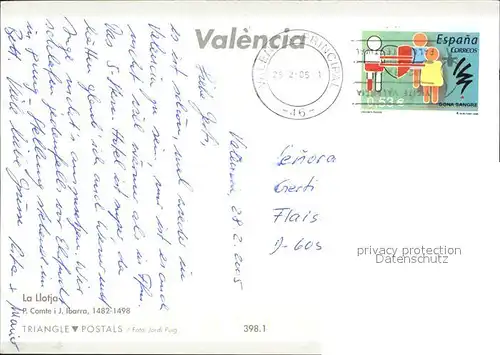Valencia Valenciana La Llotja Kat. Valencia