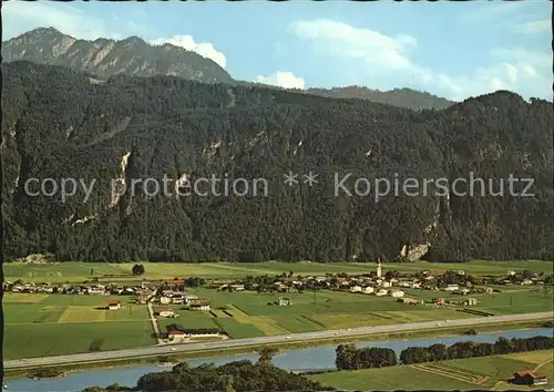Radfeld Rattenberg Panorama Unterinntal gegen Gratlspitze Kitzbueheler Alpen Kat. Rattenberg Tirol