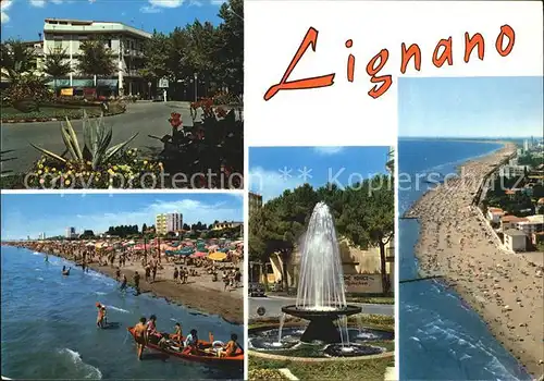 Lignano Spiaggia Nuova Rotondo Piazza deila Fontana  Kat. Lignano