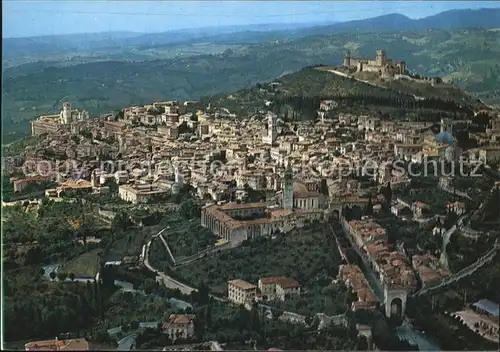 Assisi Umbria Fliegeraufnahme Kat. Assisi