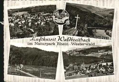 Waldbreitbach Wied Strandbad Sankt  Josef Marien Antonius Haus Hahnenstein Kat. Waldbreitbach