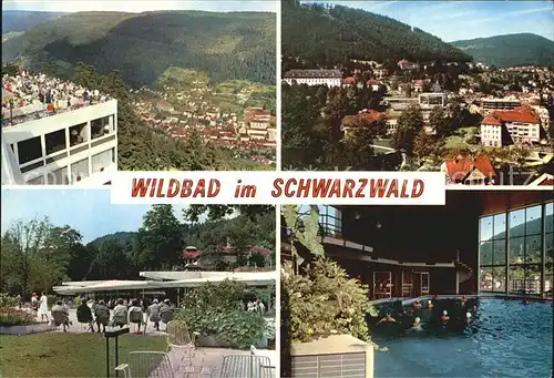 Wildbad Schwarzwald Kurpark Hallenbad Kat. Bad Wildbad