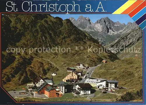 St Christoph Arlberg Teilansicht Kat. St. Anton am Arlberg
