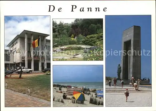 De Panne Denkmal Strand Minigolf Kat. 