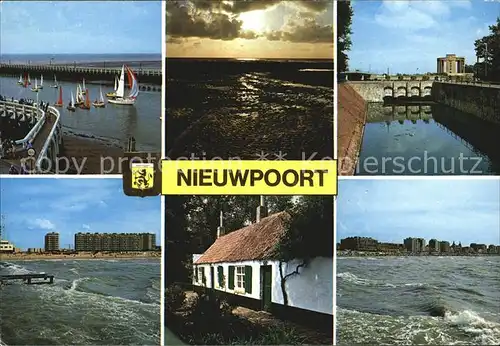 Nieuwpoort Oost Vlaanderen Hafeneinfahrt Bauernhaus  Kat. 