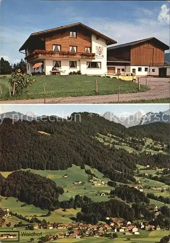 Grossdorf Egg Waldhof Alpenpanorama Fliegeraufnahme