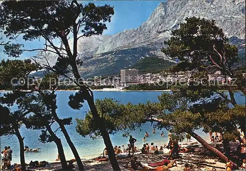 Makarska Dalmatien Strand Berge Kat. Kroatien