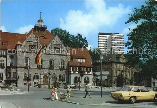 Bergisch Gladbach Rathaus Blick zum Krankenhaus Neubau Kat. Bergisch Gladbach