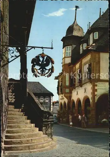 Goslar Rathaustreppe Kat. Goslar