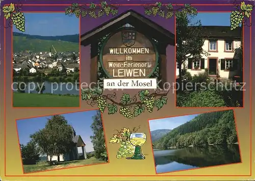 Leiwen Trittenheim Mosel Stadtblick Fass Moselpartie