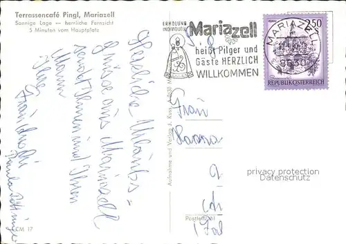 Mariazell Steiermark Terrassencafe Pingl Kat. Mariazell