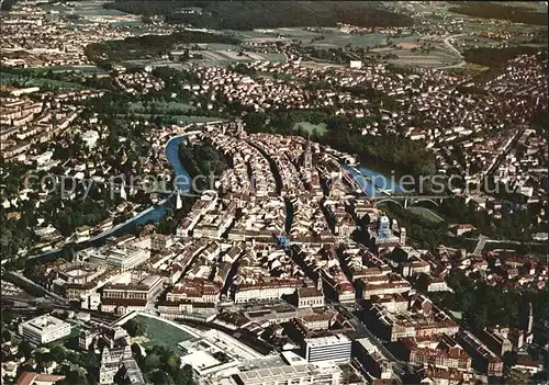 Bern BE Fliegeraufnahme mit Aare Kat. Bern