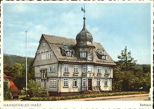 Hahnenklee Bockswiese Harz Rathaus Kat. Goslar