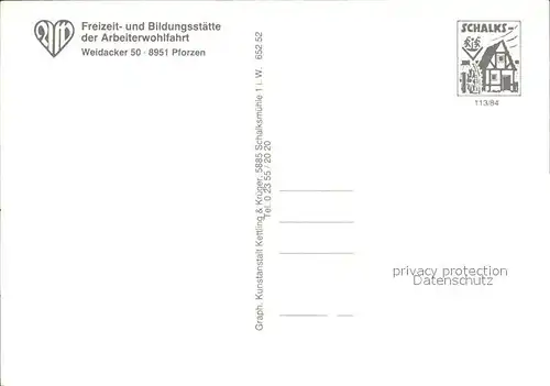 Pforzen Erholungsheim Wertachau Kat. Pforzen