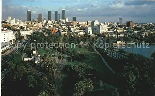 Los Angeles California Macathurpark Fliegeraufnahme Skyline Kat. Los Angeles