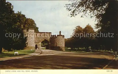 Arundel Castle Lodge and Mill Road Kat. Arun