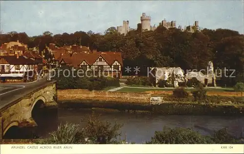 Arundel Castle across river Arun Kat. Arun