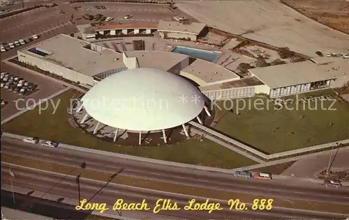 Long Beach California Fliegeraufnahme Elks Lodge Kat. Long Beach