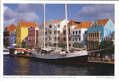 Curacao Niederlaendische Antillen Handelskade in Willemstad Kat. Niederlaendische Antillen