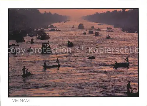 Vietnam Boote im Mekong Delta Kat. Vietnam