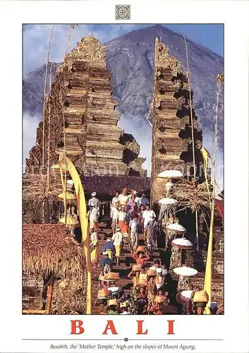 Bali Indonesien Besakih the Mother Temple hig ond the slopes of Mount Agung Kat. Bali