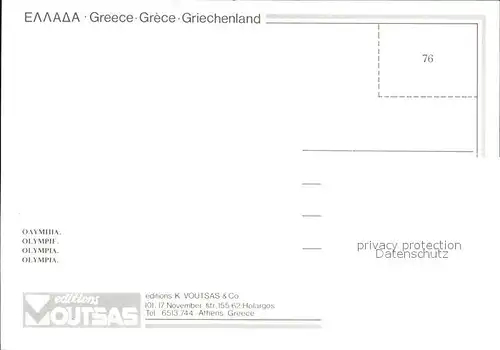 Olympia Griechenland Zeremonie Olymp Feuer Tempelruinen Kat. Griechenland