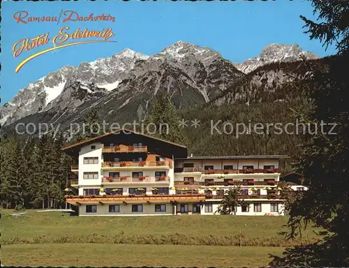 Ramsau Dachstein Steiermark Hotel Restaurant Edelweiss Kat. Ramsau am Dachstein