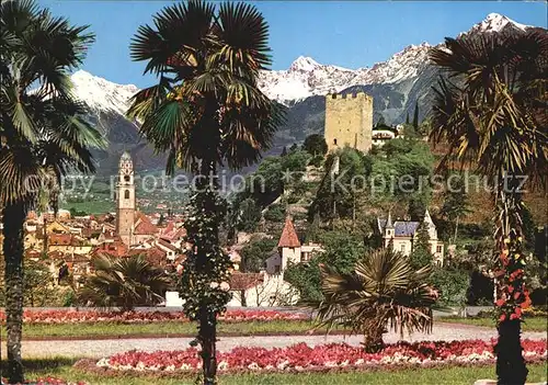 Merano Suedtirol Stadtansicht Kat. Merano