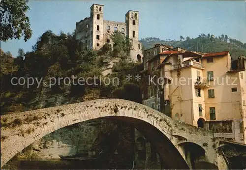 Dolceaqua Ponte e Castello Medioevale  Kat. Italien