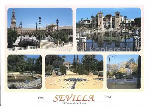 Sevilla Andalucia El Parque de Ma Luisa Combinada Kat. Sevilla 