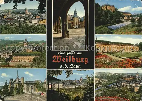 Weilburg Stadtansicht Kat. Weilburg Lahn