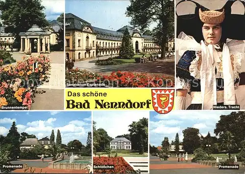 Bad Nenndorf Brunnentempel Sanatorium Esplanade Nieders Tracht Promenade Schloesschen Kat. Bad Nenndorf