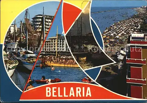 Bellaria Fischerhafen Strand Hafen Kat. Rimini
