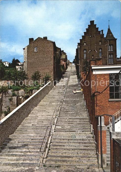 Liege Luettich Montagne De Bueren Treppe Kat Luettich