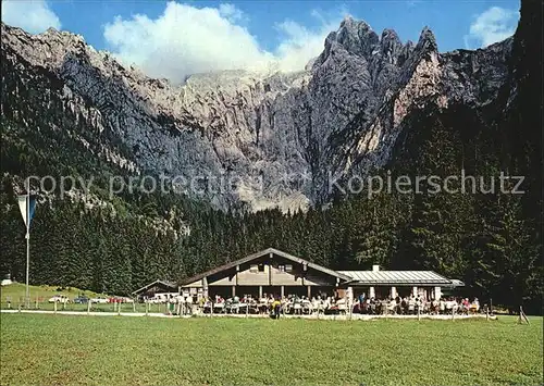 Scharitzkehlalm mit Hohem Goell Kat. Berchtesgaden