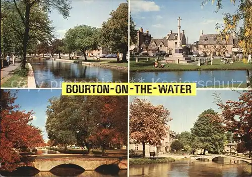 Bourton on the Water Partien am Fluss Kat. Cotswold